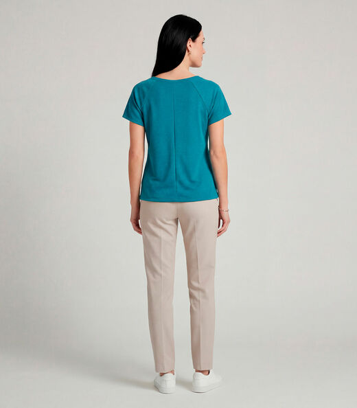 Blusa Feminina Básica Infinita Cor Azul