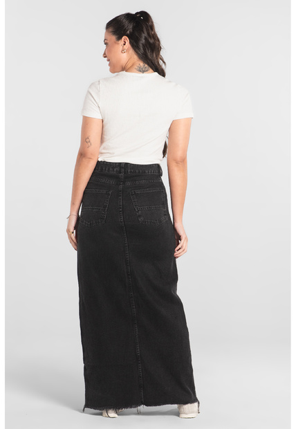 Blusa em Ribana Canelada Just Basic