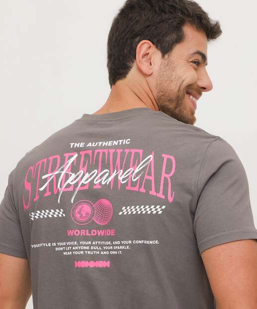 Camiseta Masculina Estampada Manga Curta MR