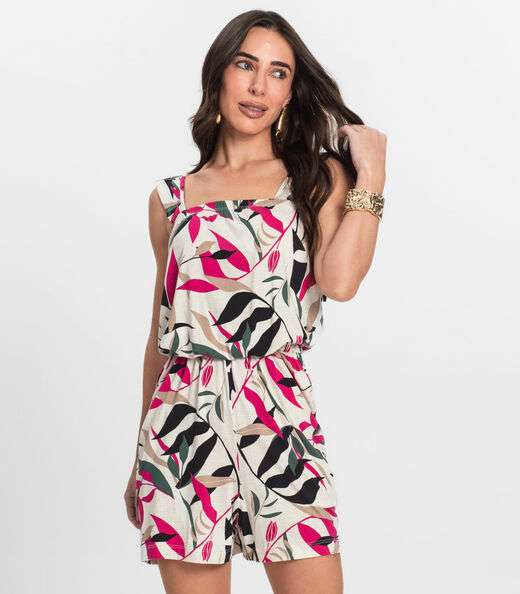 Macaquinho Feminino Curto Infinita Cor Rosa