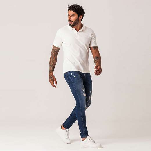 Calça Jeans Super Skinny Masculina Zune