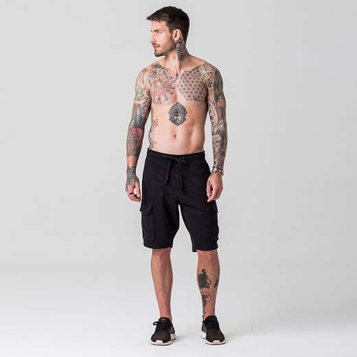 Image_Bermuda Jogger Cargo Masculina em Moletom Rock e Soda