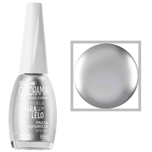 Image_Kit c/9 Esmalte Universo Paralelo Prata Futurista Colorama
