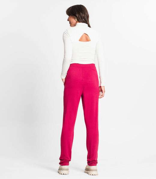 Calça Feminina Em Molecotton Rovitex Vermelho