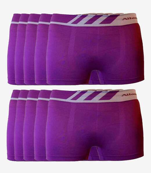 Image_Kit 10 Cuecas Boxer Lisa Microfibra Altomax Roxo