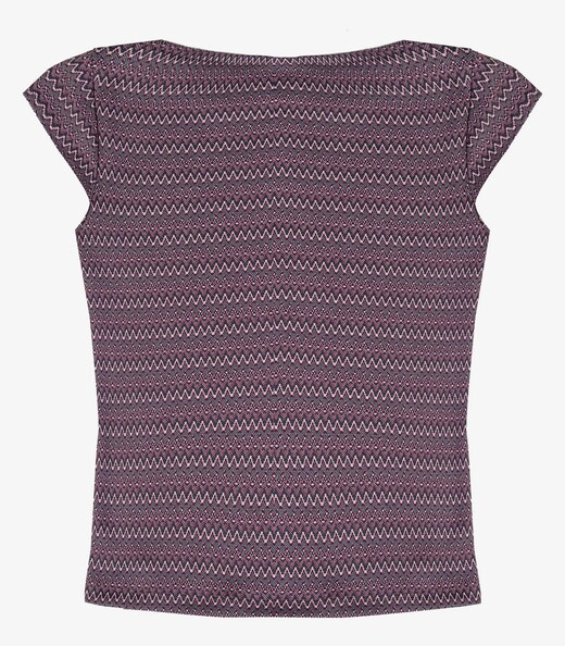 Blusa Feminina Em Jacquard Marino Infinita Cor Roxo