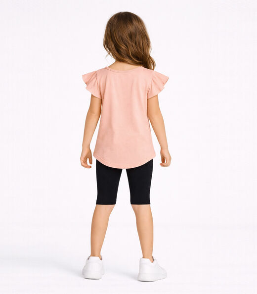 Conjunto Infantil Blusa Com Short Ciclista Select Preto