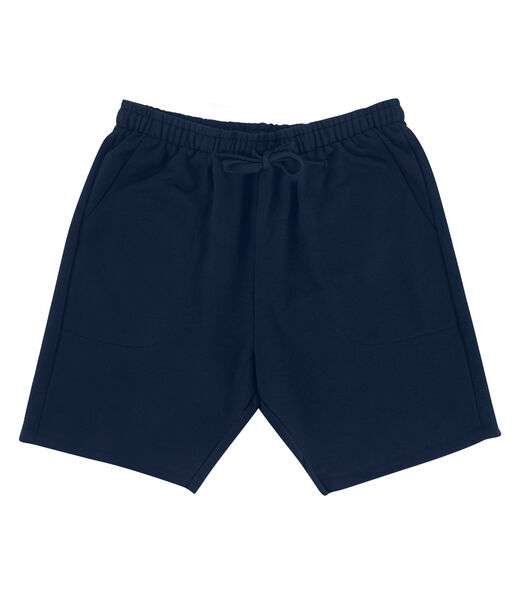 Bermuda Masculina Plus Size Moletom Diametro Azul