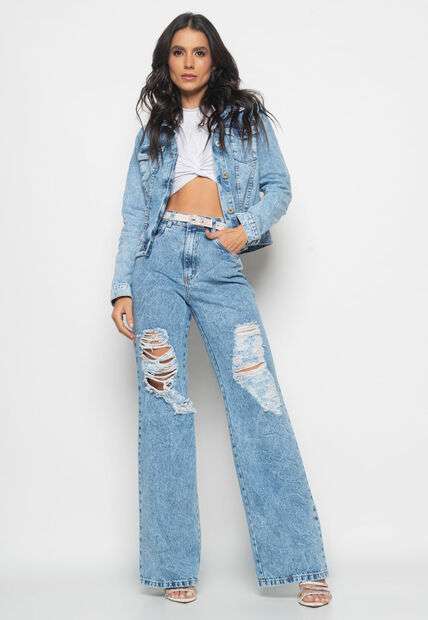 Image_Calça Wide Leg Jeans Destroyed Salvatore Fashion