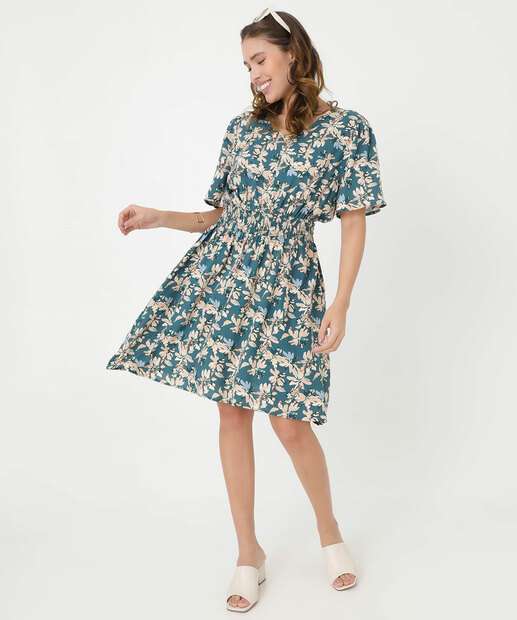 Image_Vestido Feminino Lastex Estampa Flores Marisa