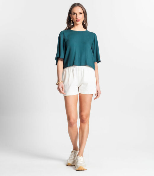 Blusa Feminina Manga Curta Endless Verde