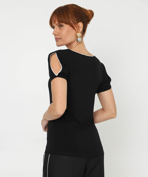Blusa Feminina Open Shoulder Lisa Viés Marisa