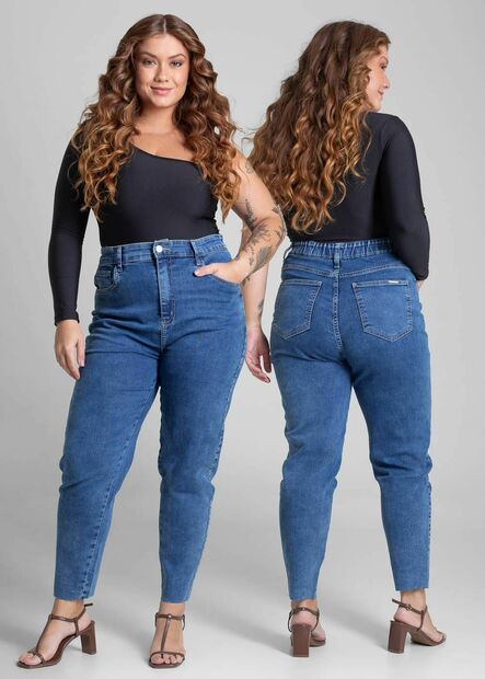 Calça Jeans Sawary Plus Size Mom - 282086