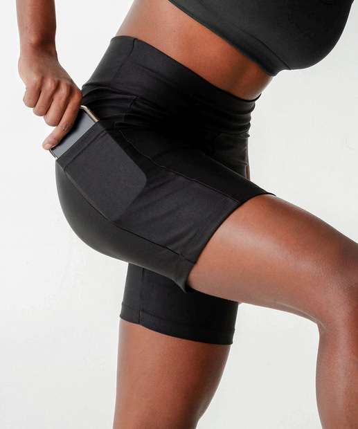 Bermuda Feminina Fitness Bolso Marisa