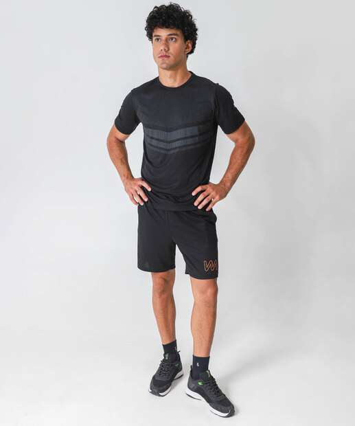 Image_Bermuda Masculina Fitness Básica MR Preto