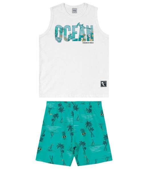Conjunto Infantil Ocean Rovitex Kids Branco