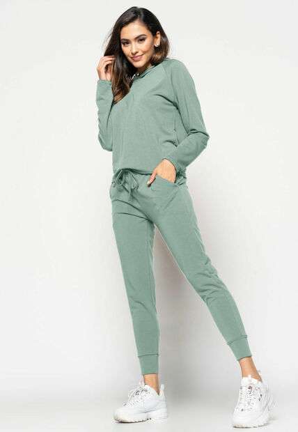 Calça  Comfy Jogger  Moletinho Verde Claro Salvatore Fashion