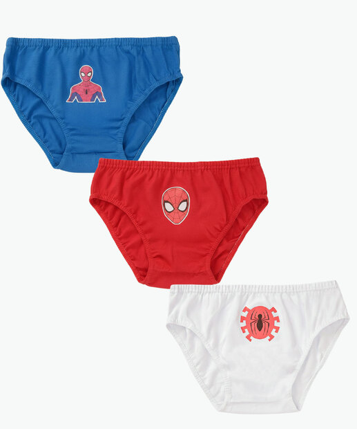 Image_Kit 3 Cuecas Infantil Estampa Homem Aranha Marvel Tam 2 a 12