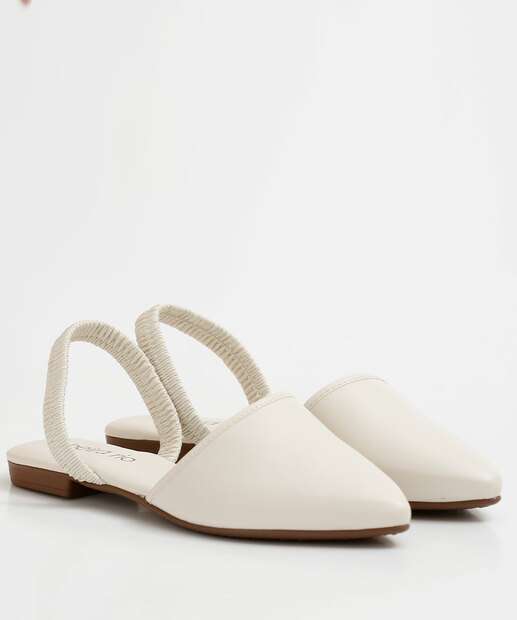Sapatilha Feminina Slingback Bico Fino Tira Beira Rio 