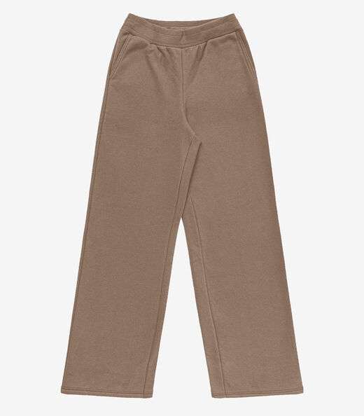 Calça Feminina em Moletom Rovitex Marrom