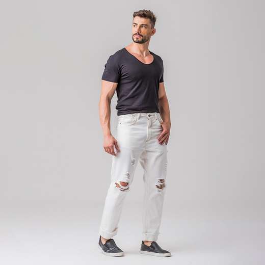 Calça Relaxed Jeans Masculina Moderna Zune