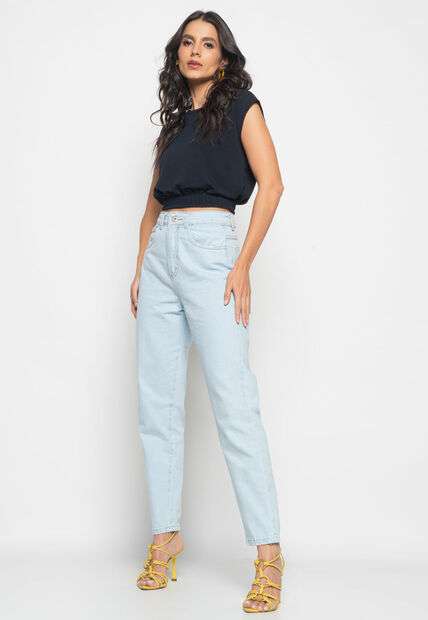 Image_Calça Mom Jeans Claro Salvatore Fashion
