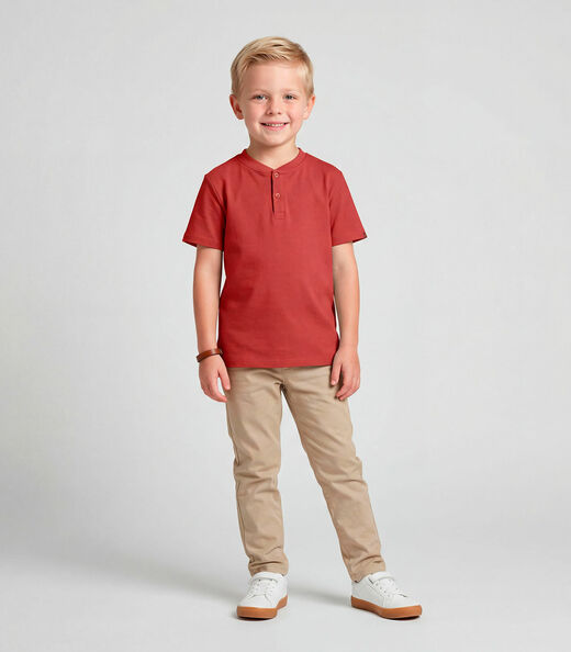 Image_Camiseta Infantil Masculino Cotton Leve Trick Nick Vermelho