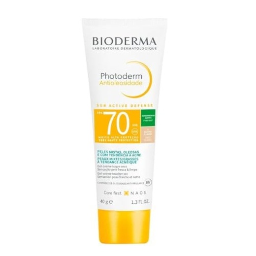 Image_Protetor Solar Facial Bioderma Photoderm Antioleosidade FPS70 Muito Claro 40g