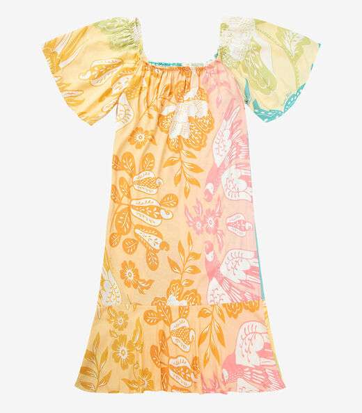 Vestido Ciganinha Infinita Cor Laranja