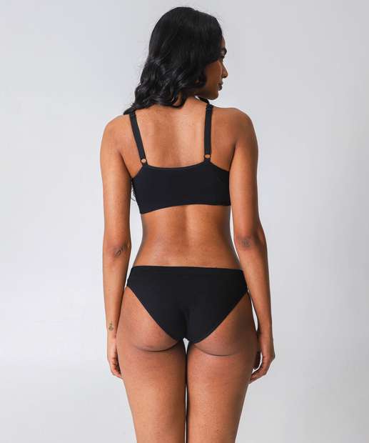 Sutiã Top Sem Bojo Canelado Alças Largas Marisa 