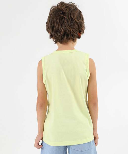 Regata Infantil Stitch Disney Tam 4 a 10 Verde