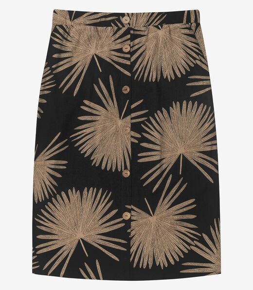 Saia Super Midi Feminina Plus Size Secret Glam Preto