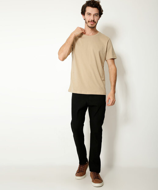 Calça Masculina Jeans Slim Bolsos