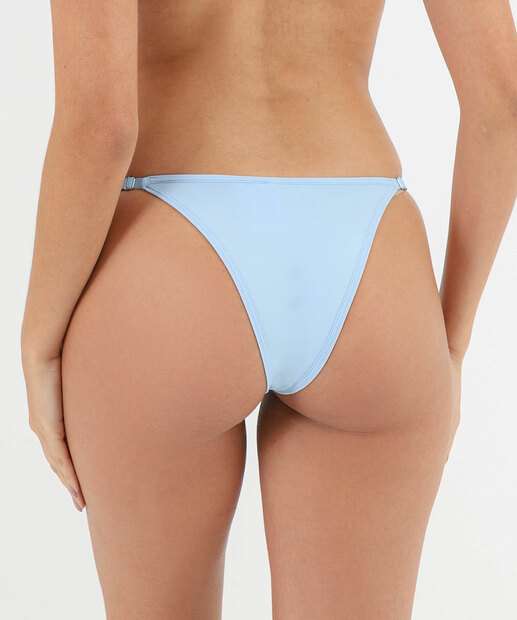 Calcinha String Listras Tule Marisa Azul