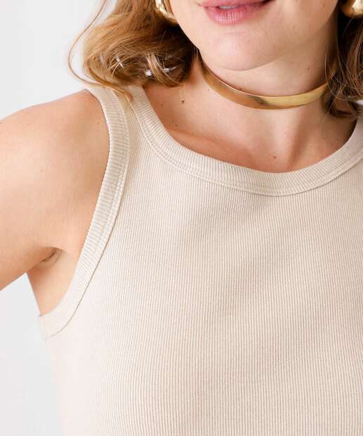 Blusa Regata Feminina Canelada Marisa