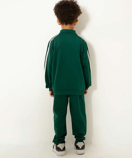 Conjunto Infantil Helanca Listras MR Tam 4 a 10