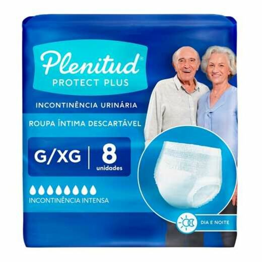Image_Kit 4 Fraldas Plenitud Active Plus Roupa Íntima G/Xg 8 Unidades cada