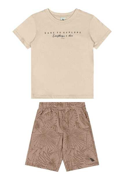 Conjunto Camiseta e Bermuda Menino Quimby