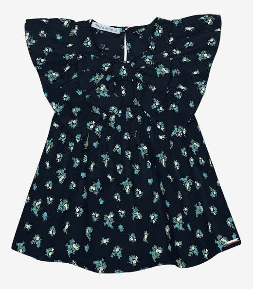 Image_Vestido Infantil Popeline Com Laço Trick Nick Azul