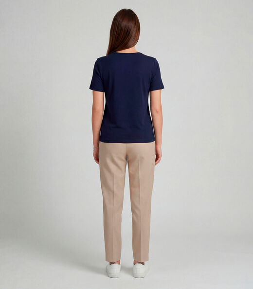 Blusa Feminina Com Estampa Localizada Infinita Cor Azul