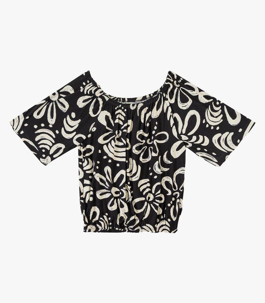 Blusa Feminina Ciganinha Infinita Cor Preto