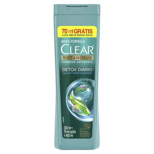 Image_Kit com 3 Unidades de Shampoo Anticaspa Clear Detox Diário 400ml