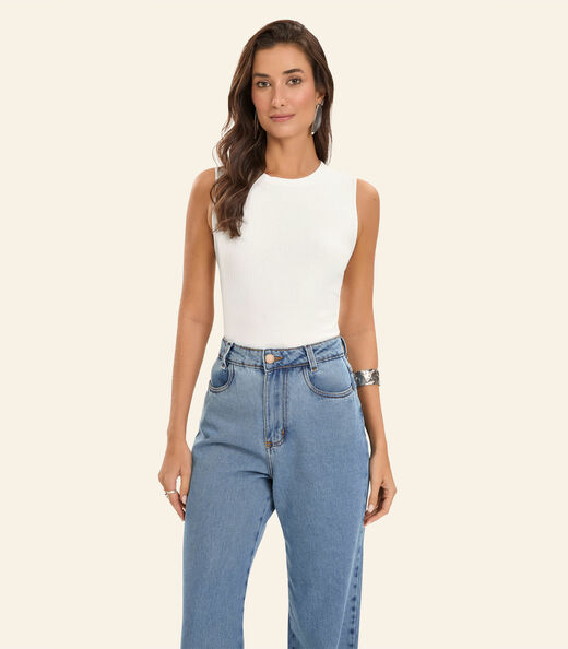 Image_Regata Feminina Ribana Canelada Rovitex Bege