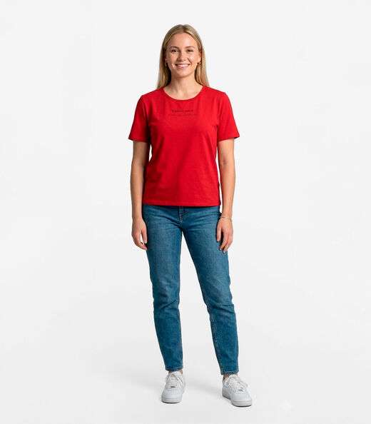 Image_Blusa Feminina Manga Curta Infinita Cor Vermelho