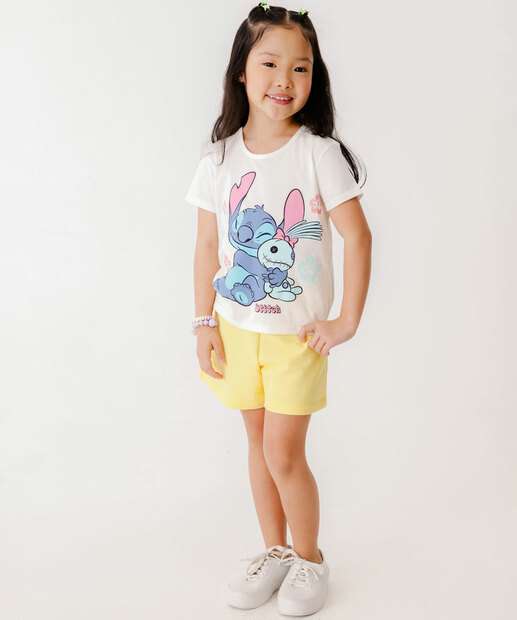 Image_Conjunto Infantil Manga Curta Stitch Disney Tam 4 a 10