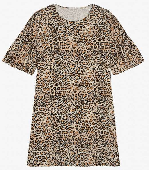 Vestido Curto Plus Size Viscotorcion Secret Glam Bege