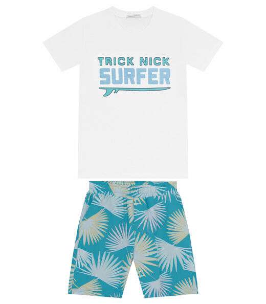 Image_Conjunto Infantil Camiseta Com Bermuda Trick Nick Azul