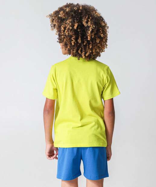 Pijama Infantil Vídeo Game Marisa Tam 1 a 8 Verde