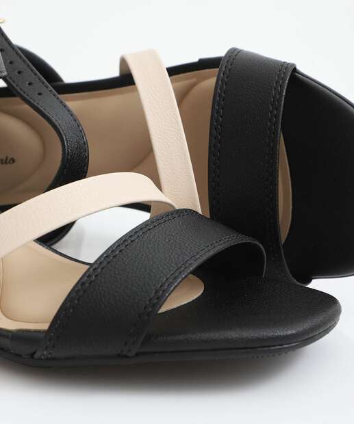 Sandália Feminina Salto Grosso Modare Preto