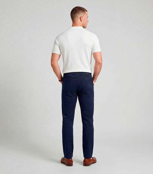 Calça Masculina Em Sarja Com Bolsos Sea Surf Azul